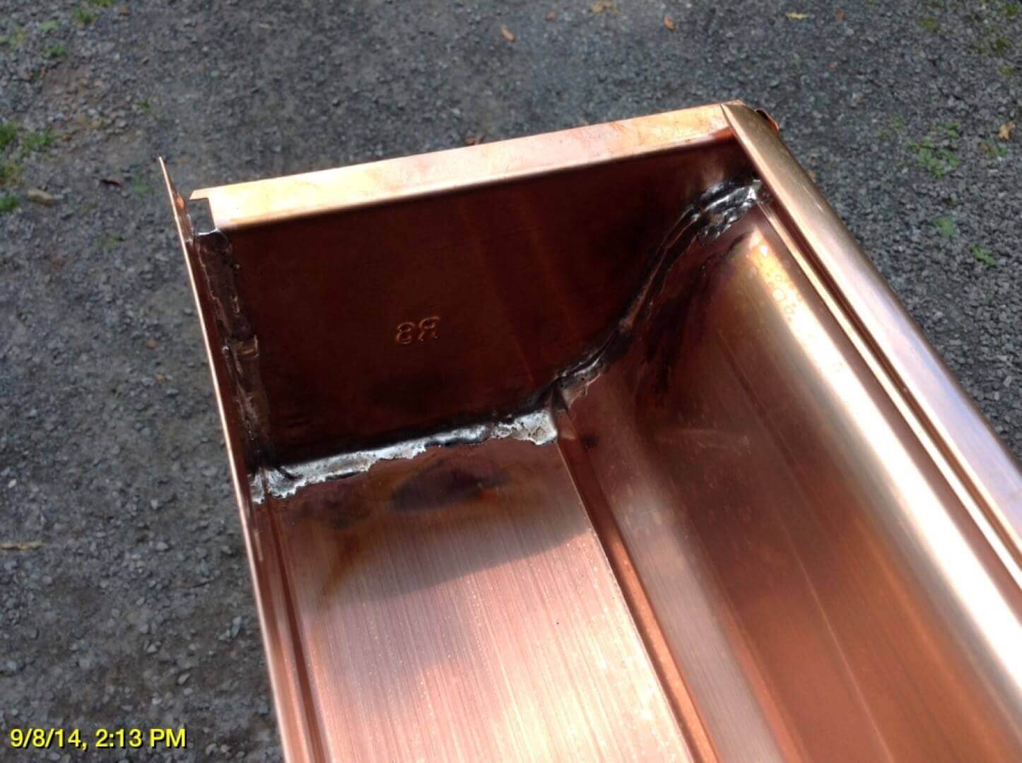 K Style Seamless Copper Gutters