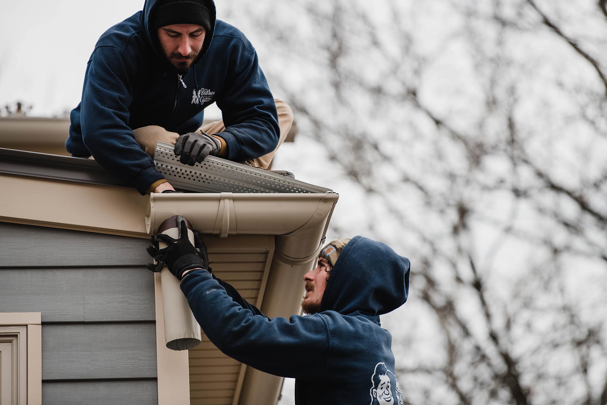 aluminum gutters install