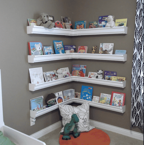Gutter Book Shelves and Other Gutter Projects | Brothers Gutters